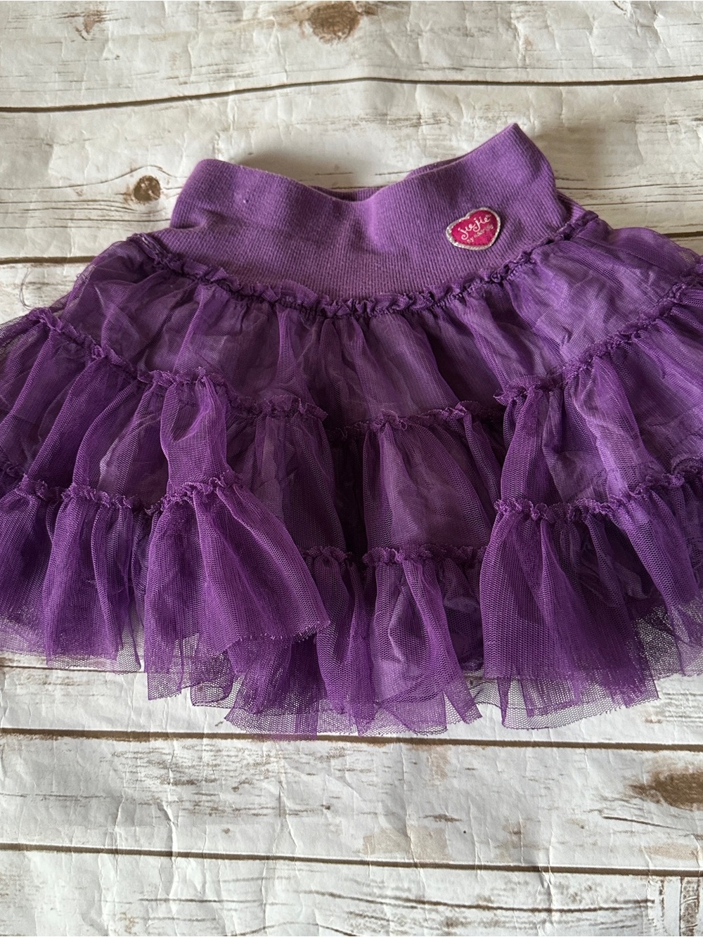 Naartjie purple skirt fair small tulle hole and runs 4y